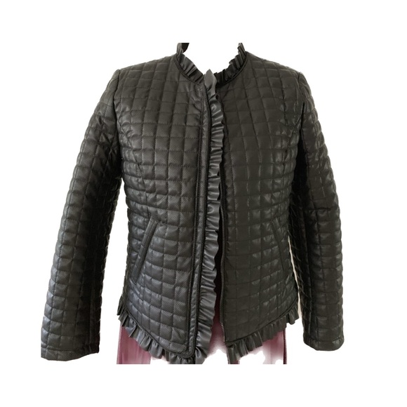 Chico's Jackets & Blazers - CHICO’S faux leather quilted jacket